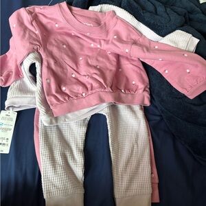 Pink Polka Dot Baby Outfit
